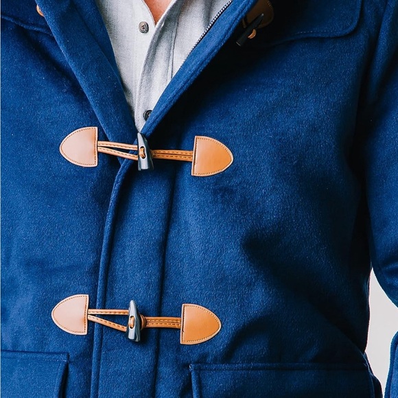 NWT’s Hope & Henry Classic Navy Men’s Toggle Coat! - Picture 5 of 9